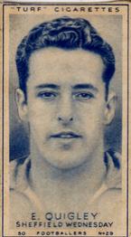 1948 Turf Cigarettes Footballers #29 Eddie Quigley Front