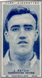 1948 Turf Cigarettes Footballers #32 John Aston Front