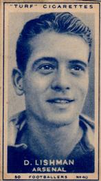 1948 Turf Cigarettes Footballers #40 Doug Lishman Front