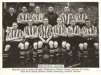 1938 Amalgamated Press Prominent Football Teams #NNO Sheffield United Front