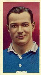 1936 Godfrey Phillips Soccer Stars #23 Bob McPhail Front