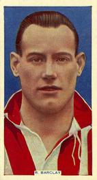 1936 Godfrey Phillips Soccer Stars #34 Bobby Barclay Front