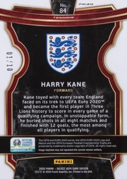 2020 Panini Select UEFA Euro - Gold Prizm #84 Harry Kane Back