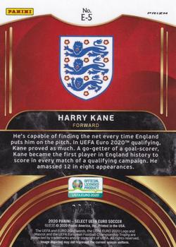 2020 Panini Select UEFA Euro - Equalizers Gold Prizm #E-5 Harry Kane Back