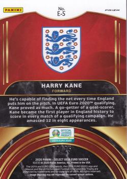 2020 Panini Select UEFA Euro - Equalizers Silver Prizm #E-5 Harry Kane Back