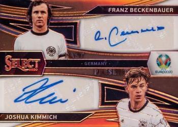 2020 Panini Select UEFA Euro - Past and Present Autographs Copper Prizm #PP-GER Joshua Kimmich / Franz Beckenbauer Front