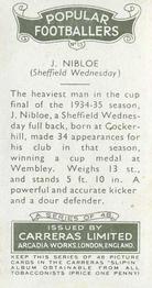 1936 Carreras Popular Footballers #15 Joe Nibloe Back