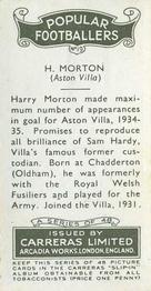 1936 Carreras Popular Footballers #19 Harold Morton Back
