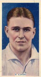1936 Godfrey Phillips International Caps #31 Walter Alsford Front