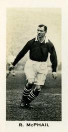 1935 John Sinclair English & Scottish Football Stars #13 Bob McPhail Front