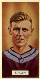 1935 Carreras Famous Footballers #27 J. Allen Front