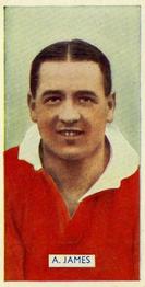 1935 Carreras Famous Footballers #29 A. James Front
