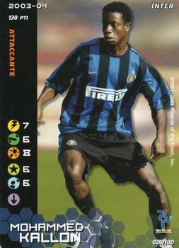 2003-04 Wizards Football Champions Italy #24 Mohamed Kallon Front
