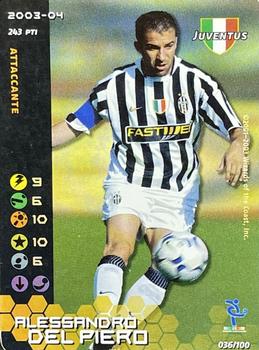 2003-04 Wizards Football Champions Italy #36 Alessandro Del Piero Front