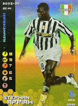 2003-04 Wizards Football Champions Italy #u25 Stephen Appiah Front