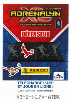 2020-21 Panini Adrenalyn XL UNFP Ligue 1 #47 Julien Faussurier Back