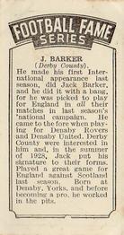 1935 Amalgamated Press The Pilot Football Fame #NNO Jack Barker Back