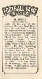 1935 Amalgamated Press The Pilot Football Fame #NNO Harry Hibbs Back