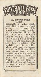 1935 Amalgamated Press The Pilot Football Fame #NNO Peter McGonagle Back