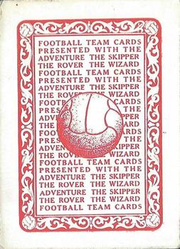 1934 D.C. Thomson Football Teams #1 Arsenal Back