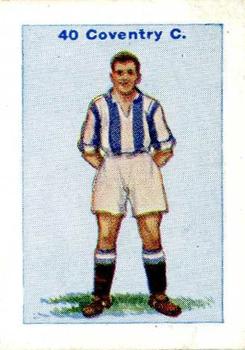 1934 D.C. Thomson Football Teams #40 Coventry City Front