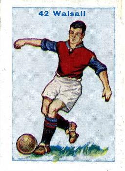1934 D.C. Thomson Football Teams #42 Walsall Front