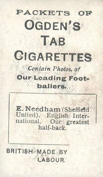 1901 Ogdens Our Leading Footballers #NNO Ernest Needham Back