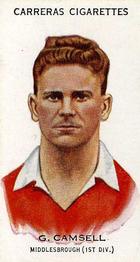 1934 Carreras Footballers #18 George Camsell Front