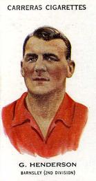 1934 Carreras Footballers #22 George Henderson Front
