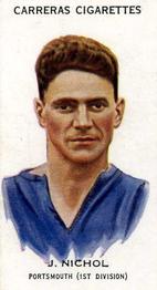 1934 Carreras Footballers #29 Jimmy Nichol Front
