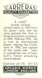 1934 Carreras Footballers #33 Ernie Hart Back