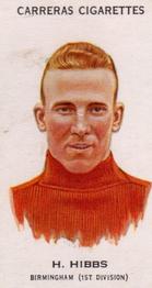 1934 Carreras Footballers #42 Harry Hibbs Front