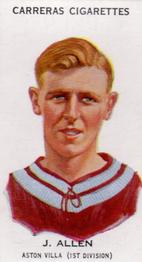 1934 Carreras Footballers #48 Jimmy Allen Front
