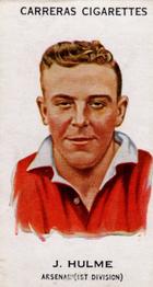 1934 Carreras Footballers #70 Joe Hulme Front