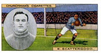 1914 Churchman's Footballers (Brown back) #36 Ernie Scattergood Front