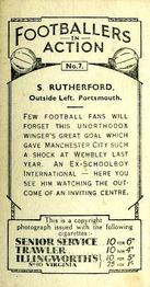 1934 J. A. Pattreiouex Footballers in Action #7 Sep Rutherford Back