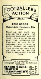 1934 J. A. Pattreiouex Footballers in Action #8 Eric Brook Back