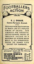 1934 J. A. Pattreiouex Footballers in Action #12 Ted Drake Back