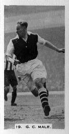 1934 J. A. Pattreiouex Footballers in Action #19 George Male Front