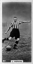 1934 J. A. Pattreiouex Footballers in Action #47 Idris Hopkins Front