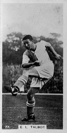 1934 J. A. Pattreiouex Footballers in Action #77 Les Talbot Front