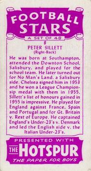 1957 D.C. Thomson Football Stars #8 Peter Sillett Back