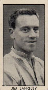 1957 D.C. Thomson Football Stars #12 Jim Langley Front