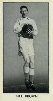 1956 D.C. Thomson The Wizard Famous Footballers #4 Bill Brown Front