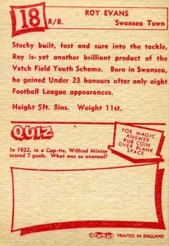 1964 A&BC Footballers #18 Roy Evans Back