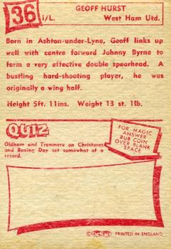 1964 A&BC Footballers #36 Geoff Hurst Back