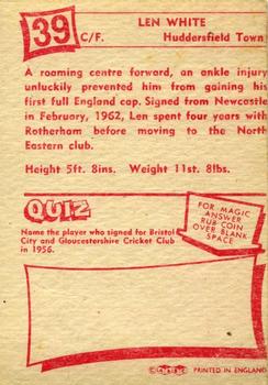 1964 A&BC Footballers #39 Len White Back