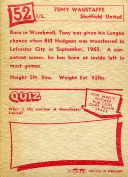 1964 A&BC Footballers #52 Tony Wagstaff Back