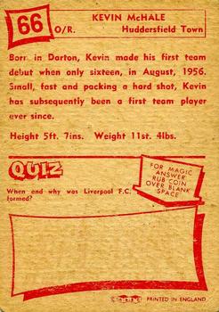 1964 A&BC Footballers #66 Kevin McHale Back