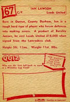 1964 A&BC Footballers #67 Ian Lawson Back